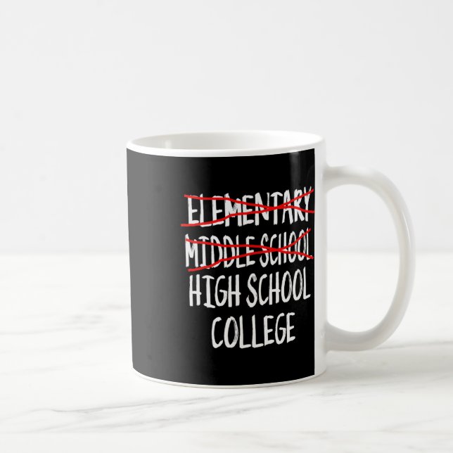 Junior High Studenten - Funny Mitten School Gradu Kaffemugg (Höger)