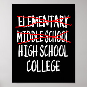 Junior High Studenten - Funny Mitten School Gradu Poster