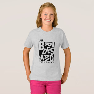 Junior Jr. Bridesmaid, bröllopsfest T Shirt