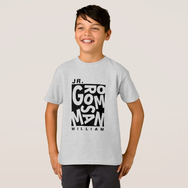 Junior Jr. Bröllopsgäst, bröllopspartaj T Shirt (Hel framsida)