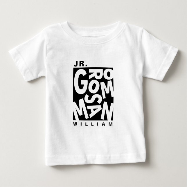 Junior Jr. Groomsman, bröllopsfest T Shirt (Framsida)