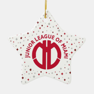 Junior League of Miami Julgransprydnad Keramik