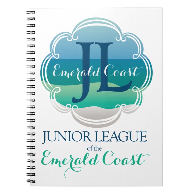 Junior League of the Emerald Kusten Notebook Anteckningsbok (Framsidan)
