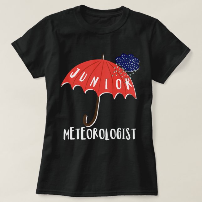 Junior Meteorolog Tshirt T Shirt (Design framsida)