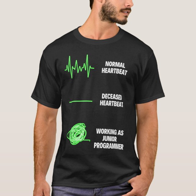 Junior Programmer Professional Worker Programming  T Shirt (Framsida)