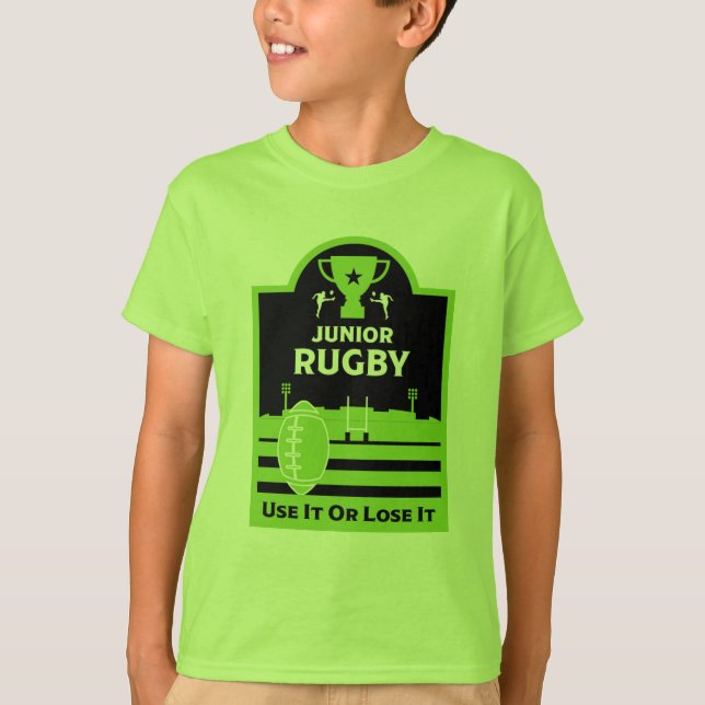 Junior Rugby Players T-Shirt (Framsida)