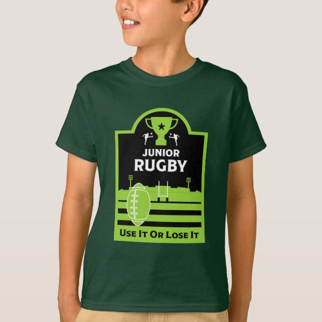 Junior Rugby Players T-Shirt (Framsida)