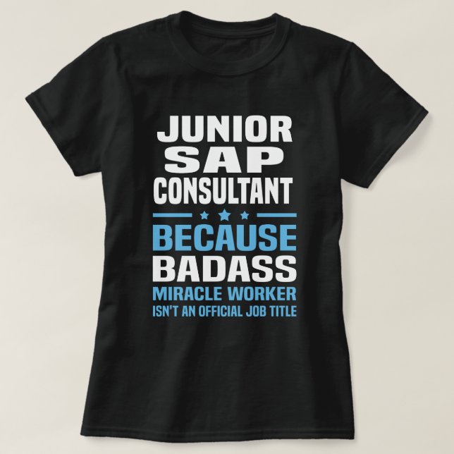 Junior SAP Consultant T Shirt (Design framsida)
