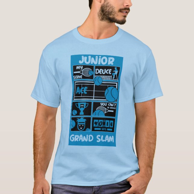 Junior Tennis Player T-Shirt (Framsida)