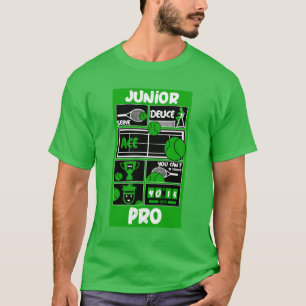 Junior Tonåring Boy Tennis Player T-Shirt