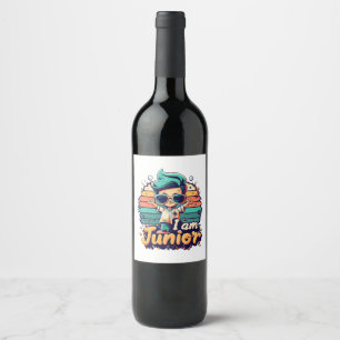 Junior Vinflaska Etikett