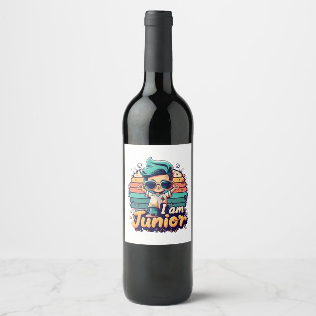Junior Vinflaska Etikett (Framsida)