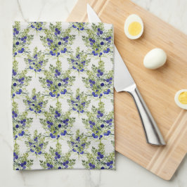 Juniper berry mönster kökshandduk