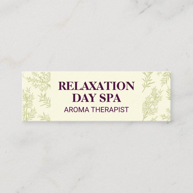 Juniper Grenar Background Mini Visitkort (Framsida)