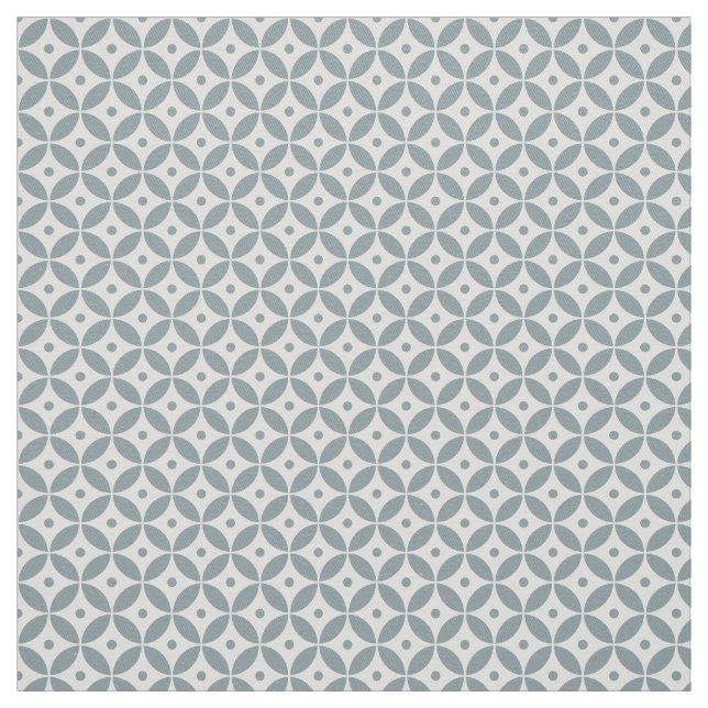 Juniper Grönt Geometric Mönster Hampton Stil Tyg (Provkarta)