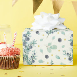 Juniper och bär mönster presentpapper