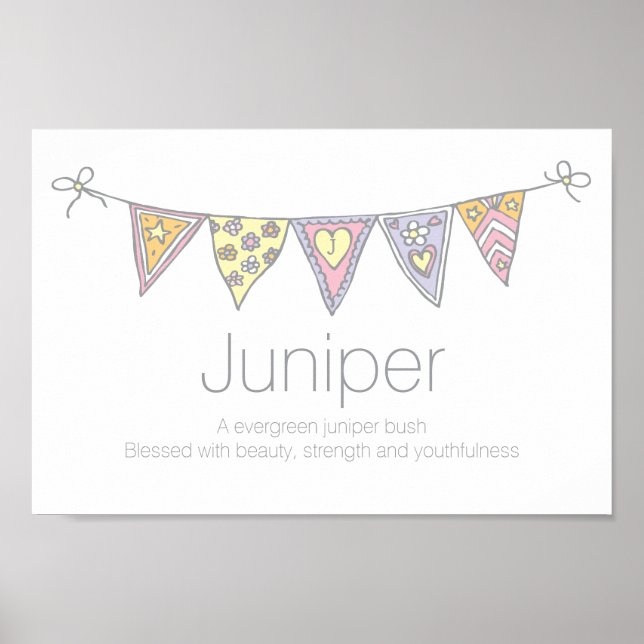 Juniper-tjejer namn och poster (Framsidan)