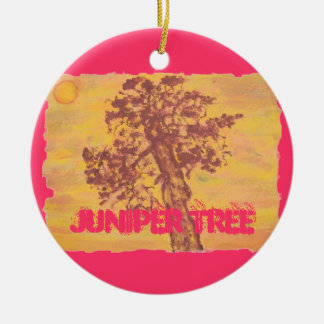 Juniper träd art julgransprydnad keramik