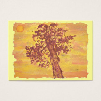 Juniper träd sunset visitkort