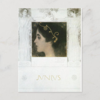 Junius av Gustav Klimt Vykort