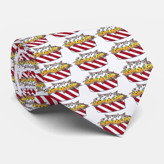 Junk Food Carnival Nacho Cheese Nachos Foodie Tie Slips (Rullad)
