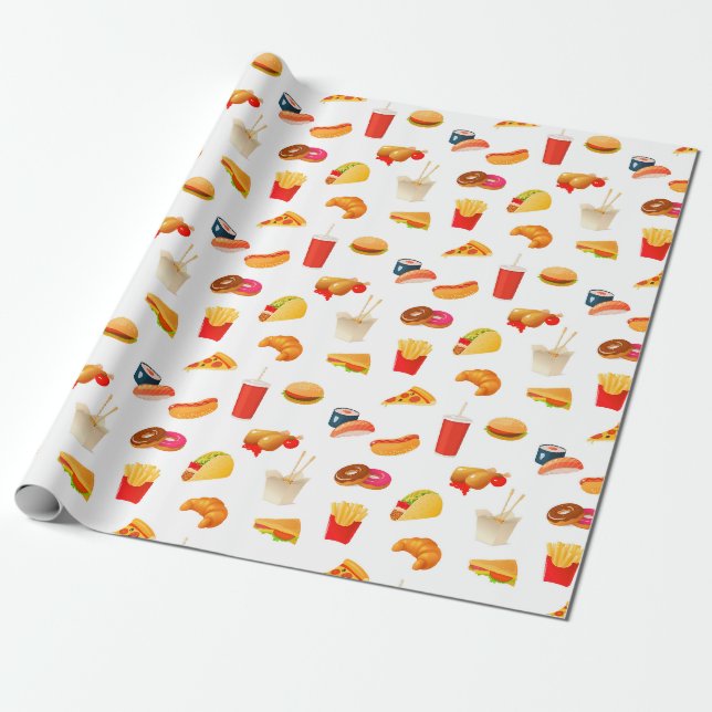Junk Food Presentpapper (Utrullad)