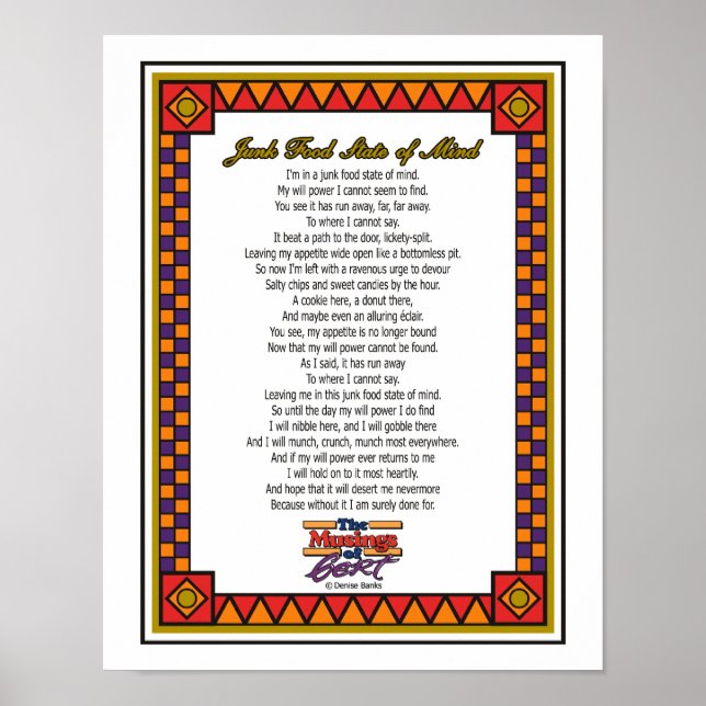 Junk Food State of Mind Poster (Framsidan)