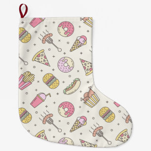 Junk Food Stor Julstrumpa