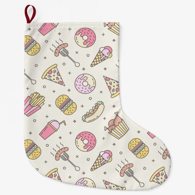 Junk Food Stor Julstrumpa (Framsidan)