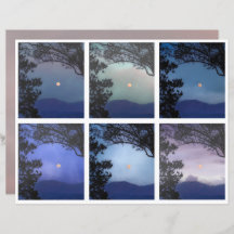 Junk Journal Älva Himmel Måne Träd Fantasy 13-18