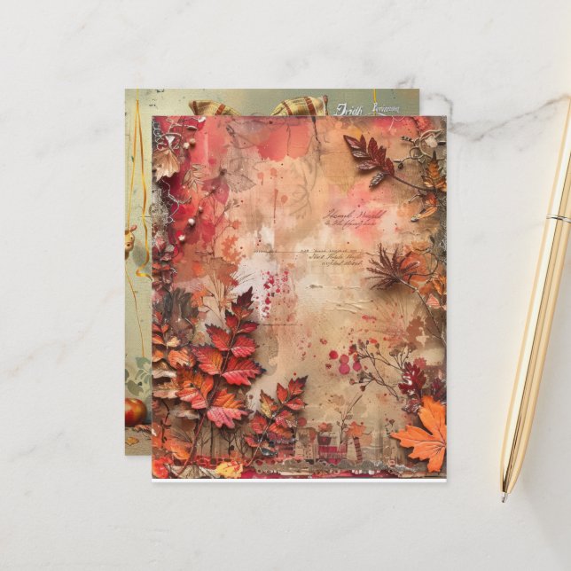 Junk Journal Autumn Happity (Fram/Back In Situ)