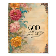 Junk Journal Gud skriver fortfarande din berättels