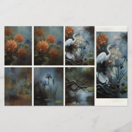 Junk Journal Nature Collection Brevpapper