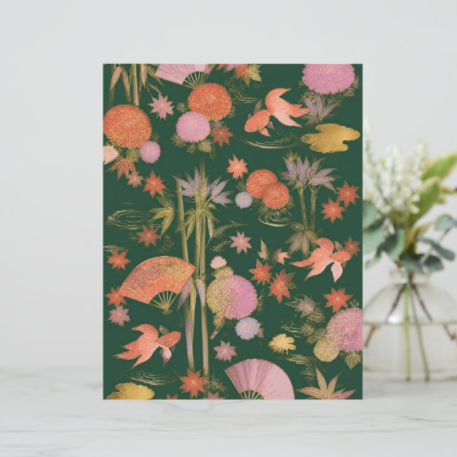 【Junk Journal】Scrapbook Paper Japanese Scenery＃2 (Stående Fram)