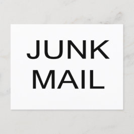 JUNK MAIL-vykort Vykort