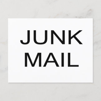 JUNK MAIL-vykort Vykort