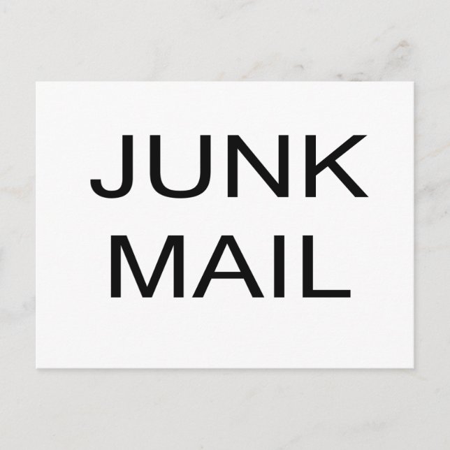JUNK MAIL-vykort Vykort (Framsida)