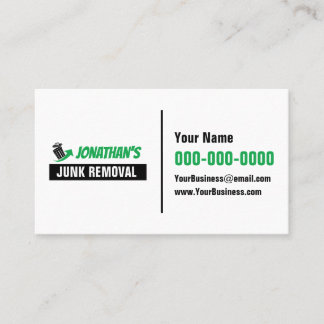 Junk Removal Business Cards Visitkort