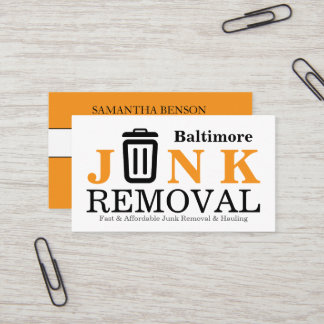 Junk Removal & Hauling Visitkort