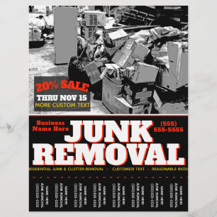 JUNK REMOVAL.SOPOR HAULING Reklamationsblad Reklamblad