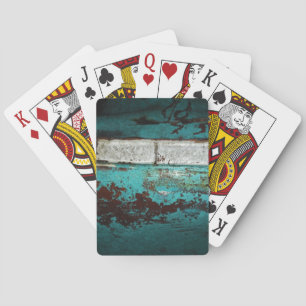 Junk Yard vintage bil 50's teal aqua Casinokort