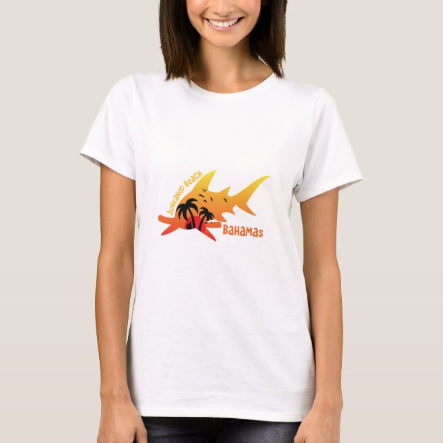 Junkanoo Beach Bahamas T Shirt (Framsida)