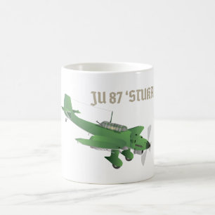 Junkers Ju 87 Stuka Bomber-flygplan Kaffemugg