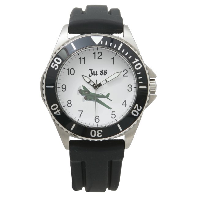 Junkers Ju 88 Tyskt WW2-flygplan Armbandsur (Framsida)