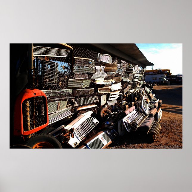 Junkyard art poster (Framsidan)