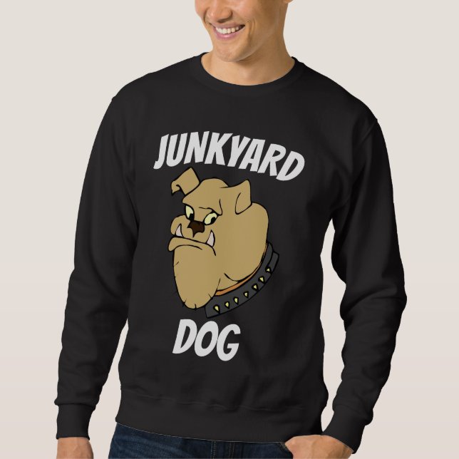 JUNKYARD HUND, BULLDOG T-SHIRTS LÅNG ÄRMAD TRÖJA (Framsida)