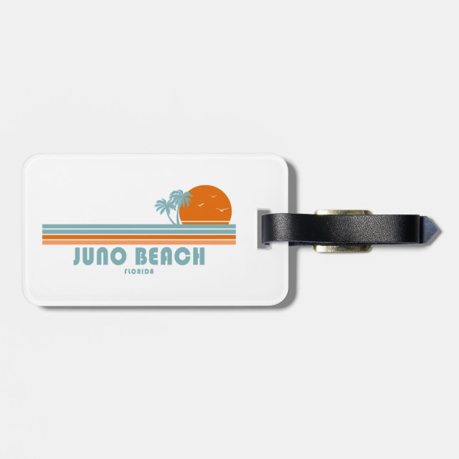 Juno Beach Florida Sol Handflatan Träd Bagagebricka (Baksida Vågrät)