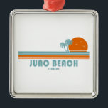 Juno Beach Florida Sol Handflatan Träd Julgransprydnad Metall<br><div class="desc">Sitta söt mellan Jupiter och Väster Beach,  Juno Beach är hem för oförstört kusten och flankeras av Intracoastal Waterway och Atlanten.</div>