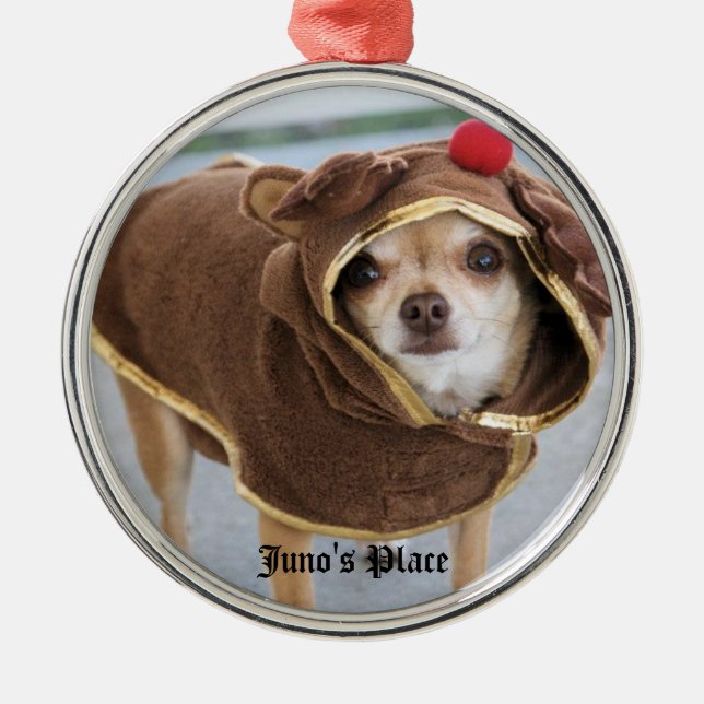 Juno hjortprydnad julgransprydnad metall (Framsidan)