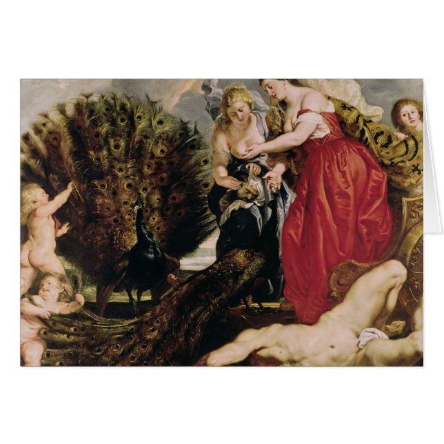 Juno och Argus, 1611 Hälsningskort (Framsidan Horizontal)